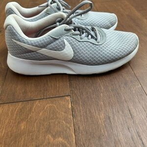 Nike Women's Gray and White Sneakers